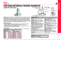 Thumbnail of document Data Sheet - 636D Fixed Range Differential Pressure Transmitter